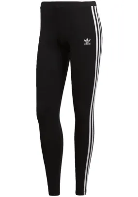 Adidas Womens Originals 3 Stripe Tight Leggings Black White