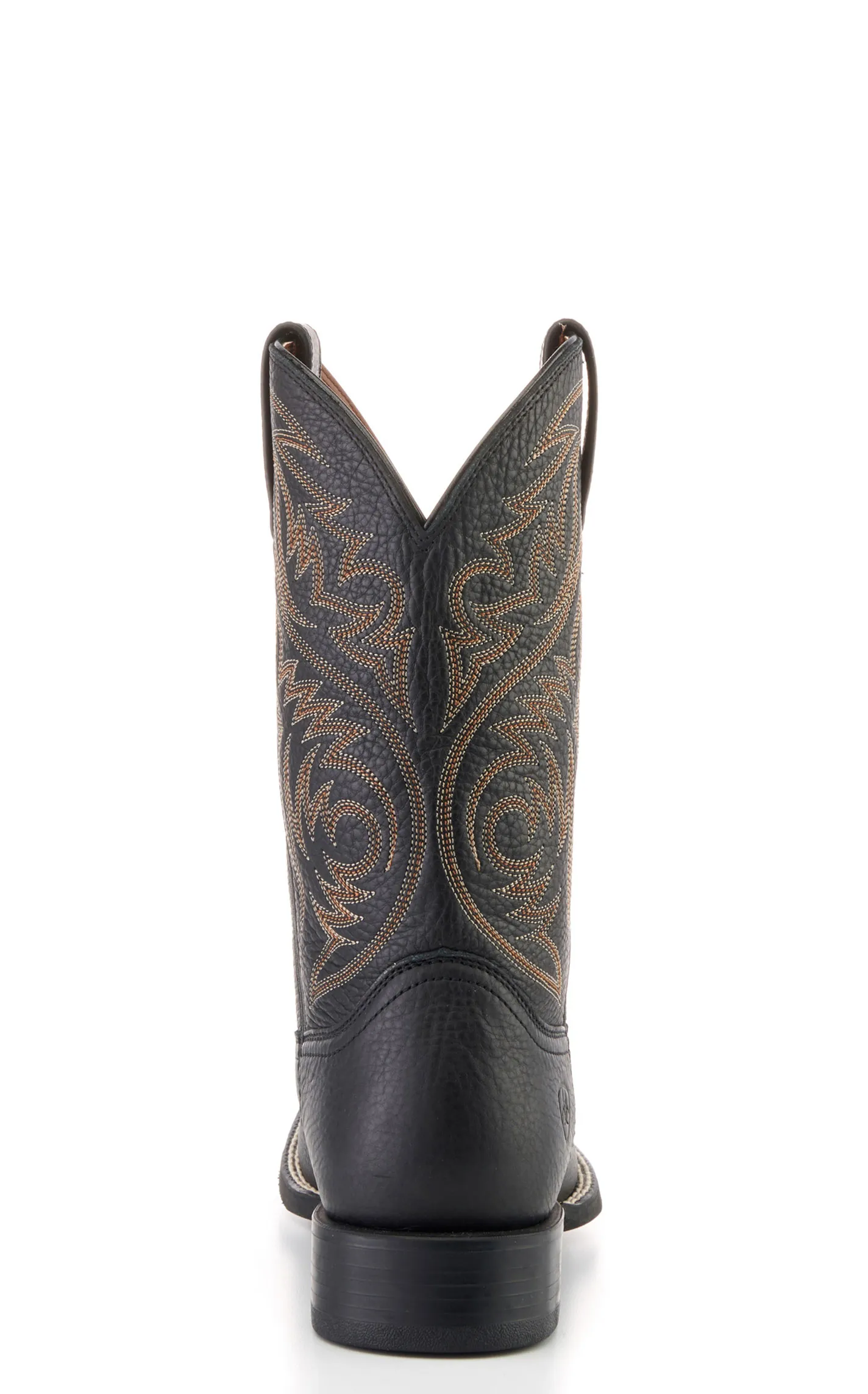 Ariat Men's Sport Herdsman Black Deertan Punchy Toe Cowboy Boots