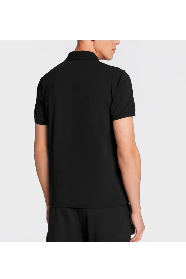 Armani EA7 Polo Graphic Logo Shirt Black