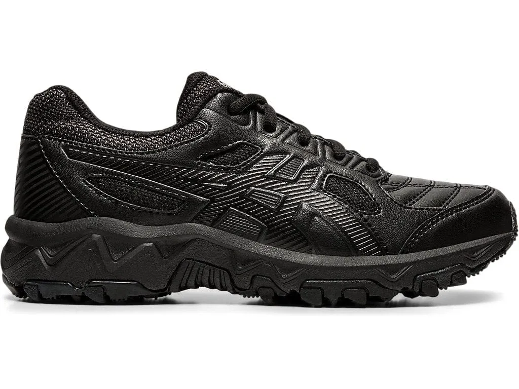 ASICS JUNIOR GEL-TRIGGER 12 TX TRIPLE BLACK RUNNING SHOES