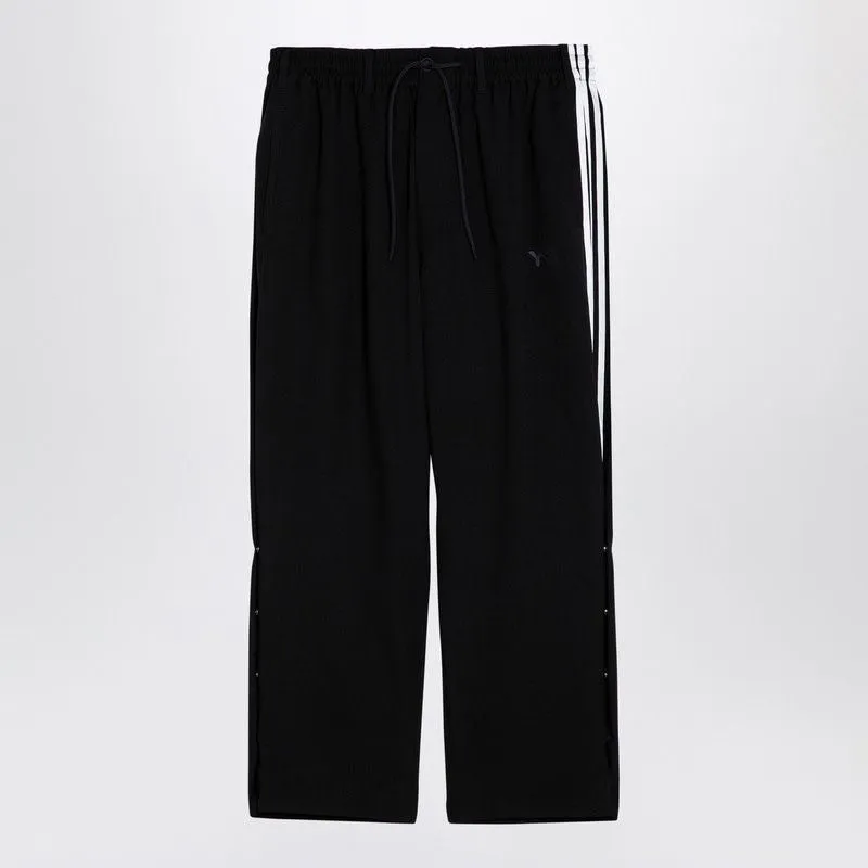 BLACK TROUSERS 3-STRIPES STRAIGHT