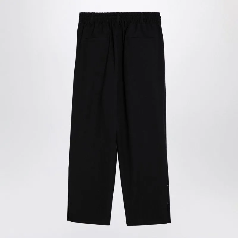 BLACK TROUSERS 3-STRIPES STRAIGHT