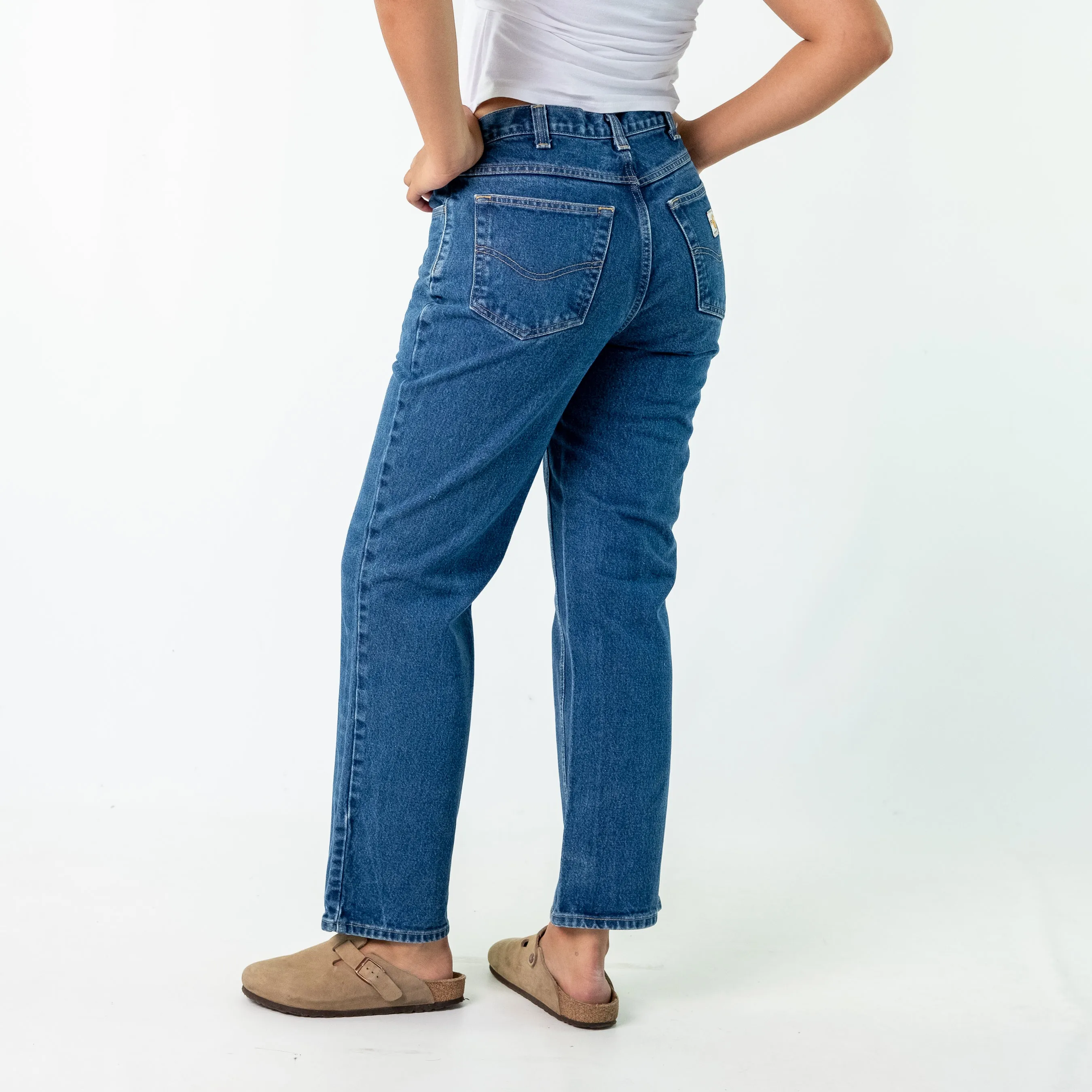 Blue 90s Carhartt Denim Jeans Baggy Pants (32x30)