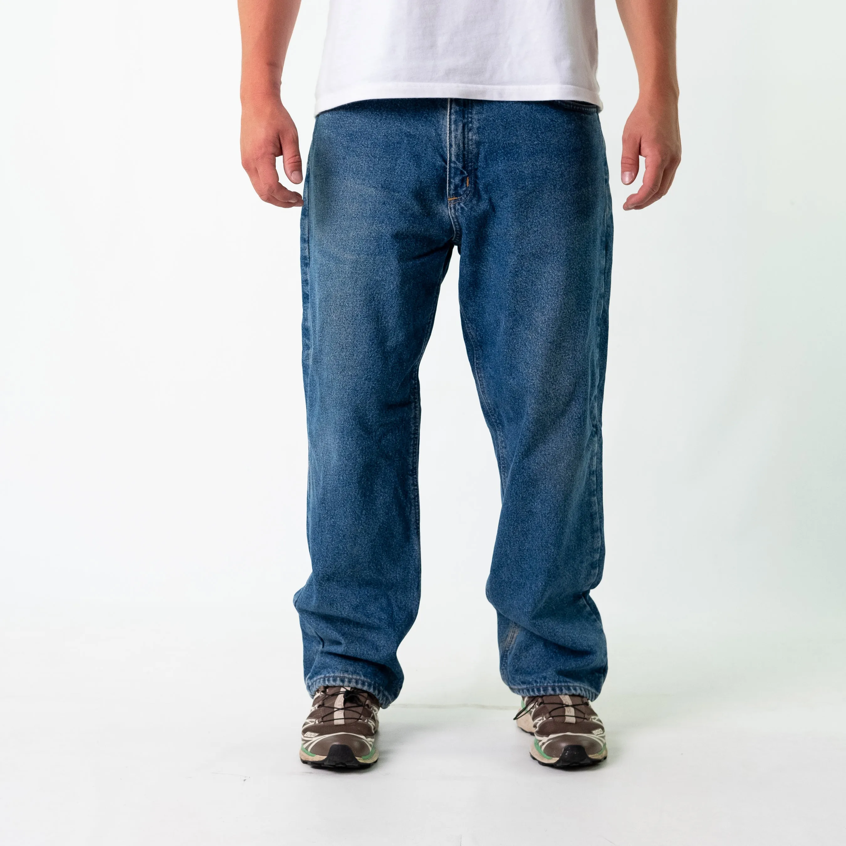 Blue 90s Carhartt Denim Jeans Baggy Pants (36x30)