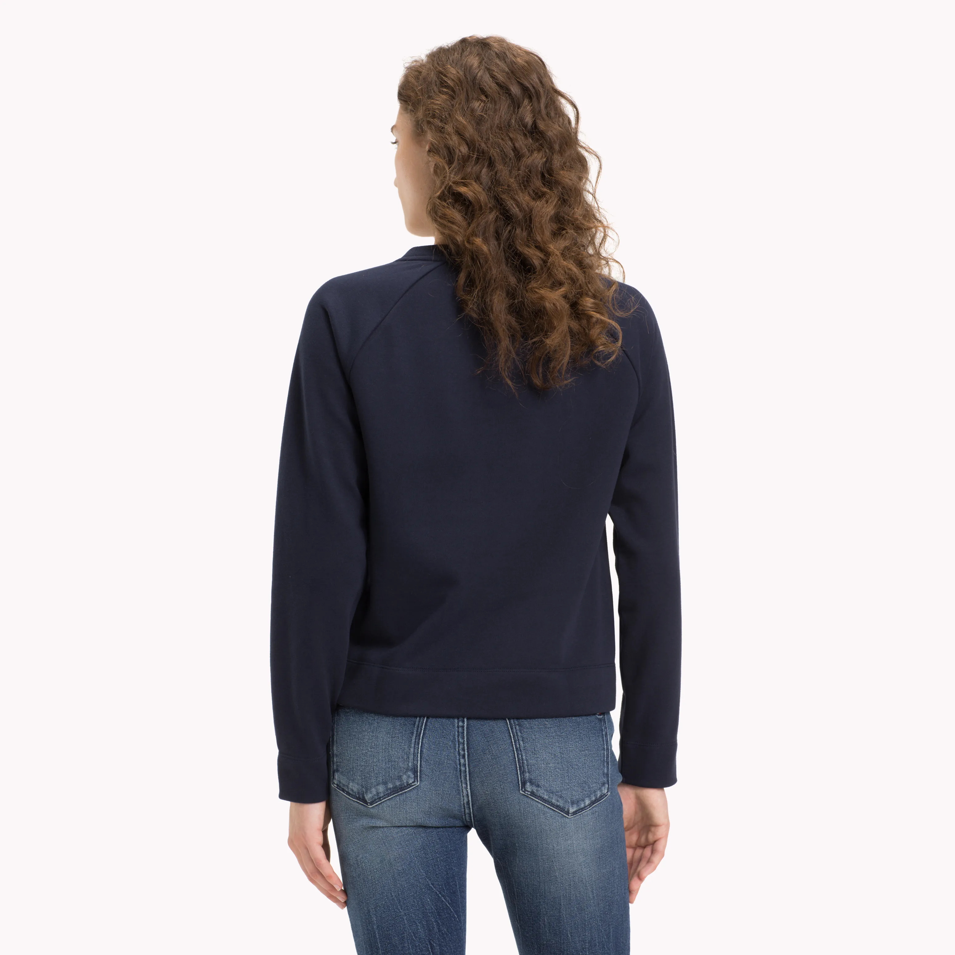 Blue Crew Neck Logo Sweatshirt | Sweatshirts & Hoodies | Tommy Hilfiger