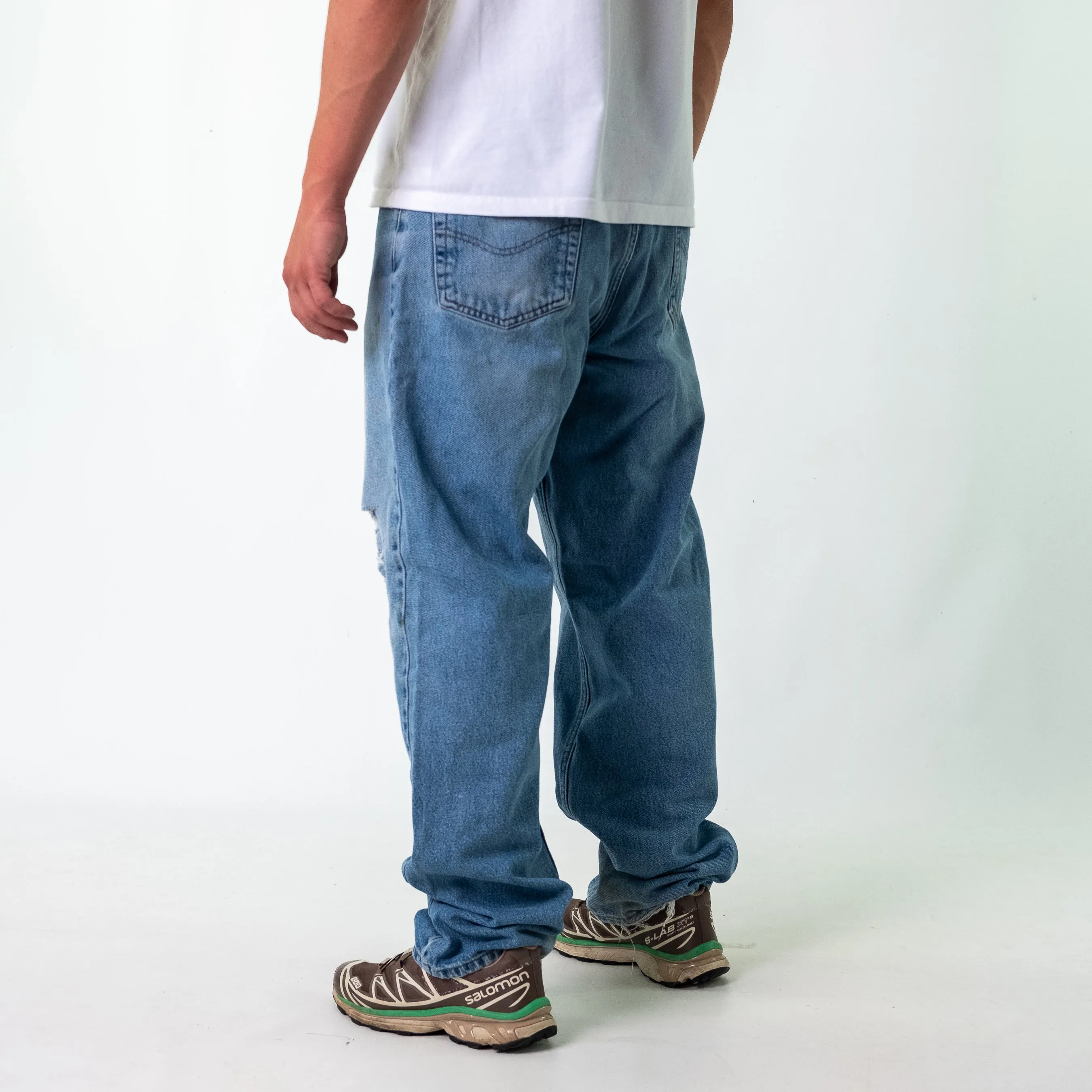 Blue y2ks Carhartt Denim Jeans Baggy Pants (36x34)