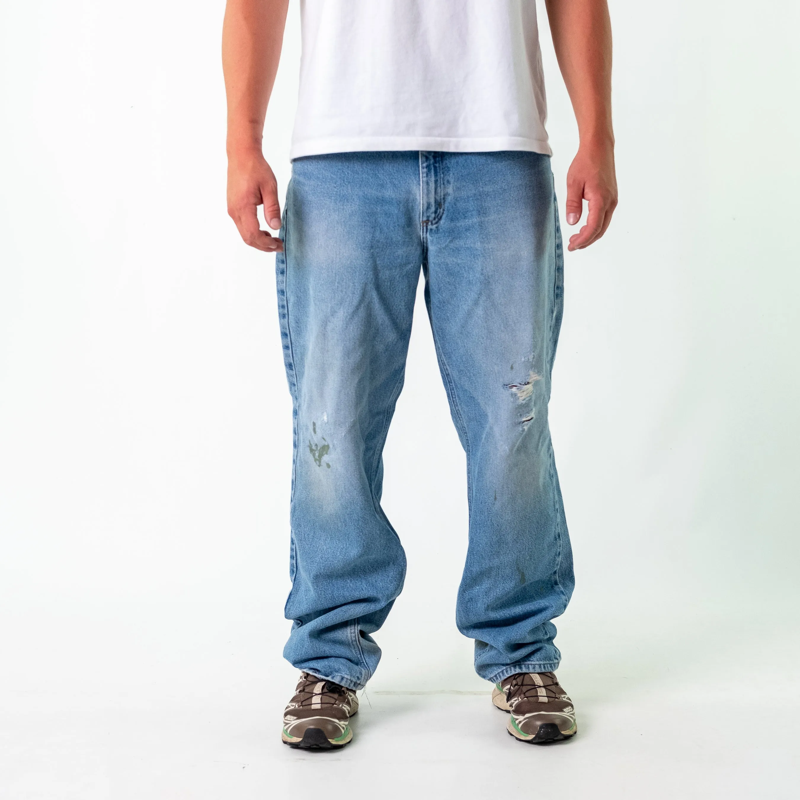 Blue y2ks Carhartt Denim Jeans Baggy Pants (36x34)