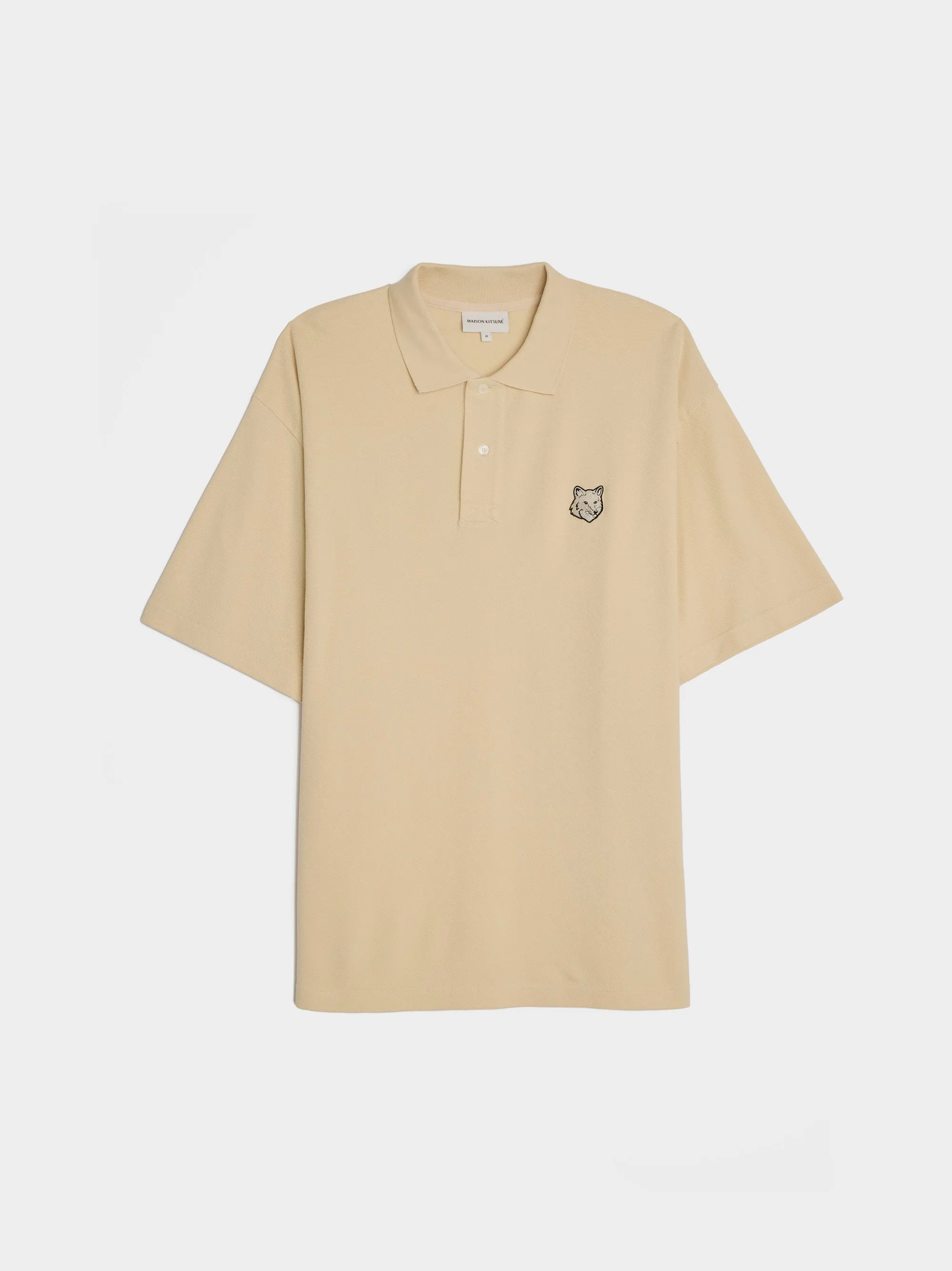 Bold Fox Head Patch Oversize Polo, Paper