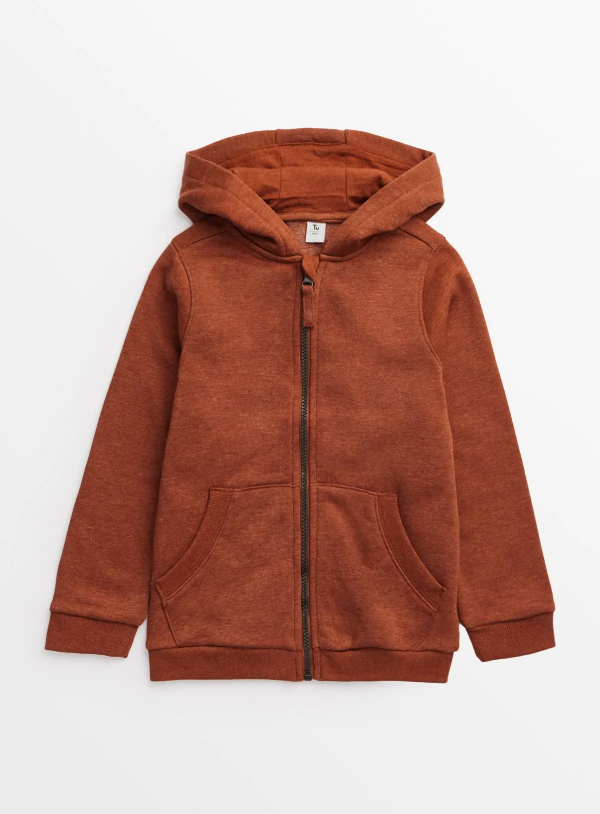 Buy Brown Zip Through Hoodie 6 years | Jumpers and hoodies | Tu