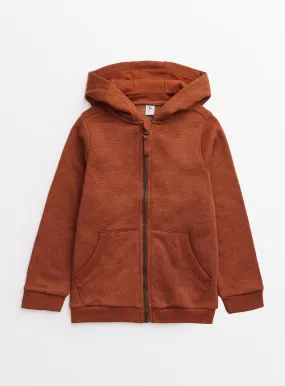 Buy Brown Zip Through Hoodie 6 years | Jumpers and hoodies | Tu