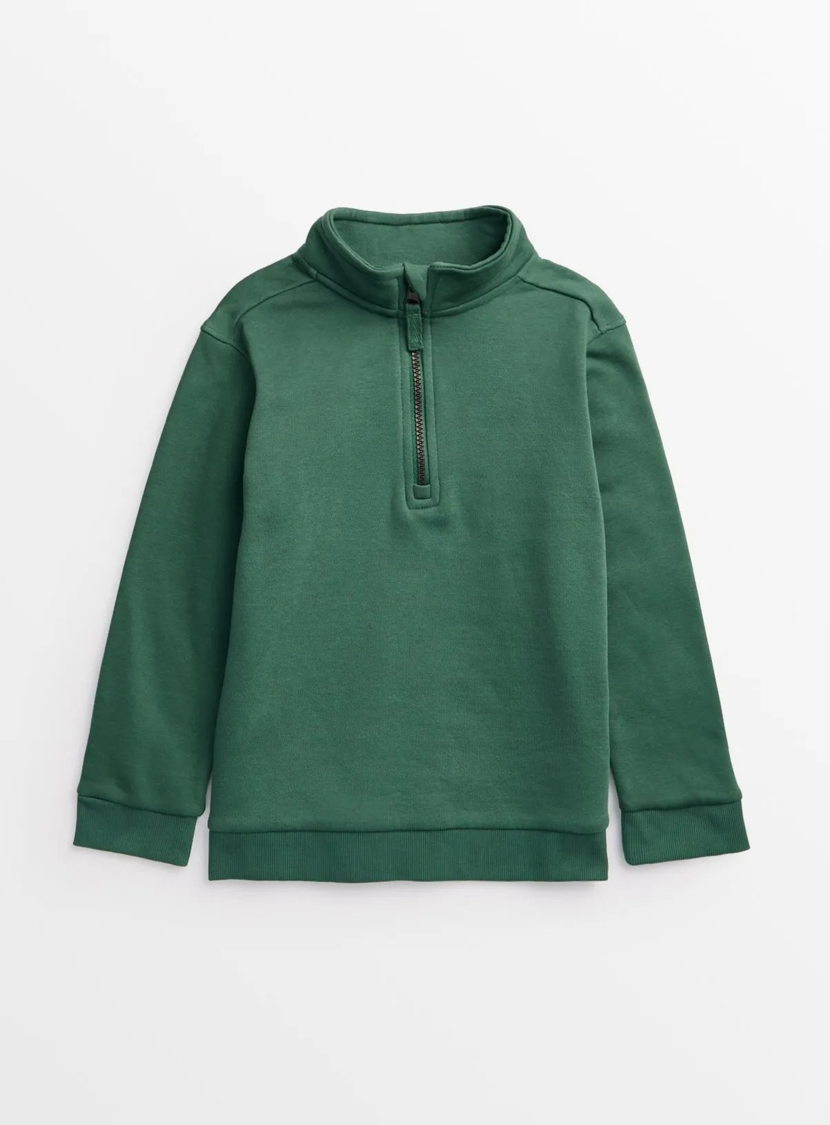 Buy Green Quarter Zip Sweatshirt 10 years | Jumpers and hoodies | Tu