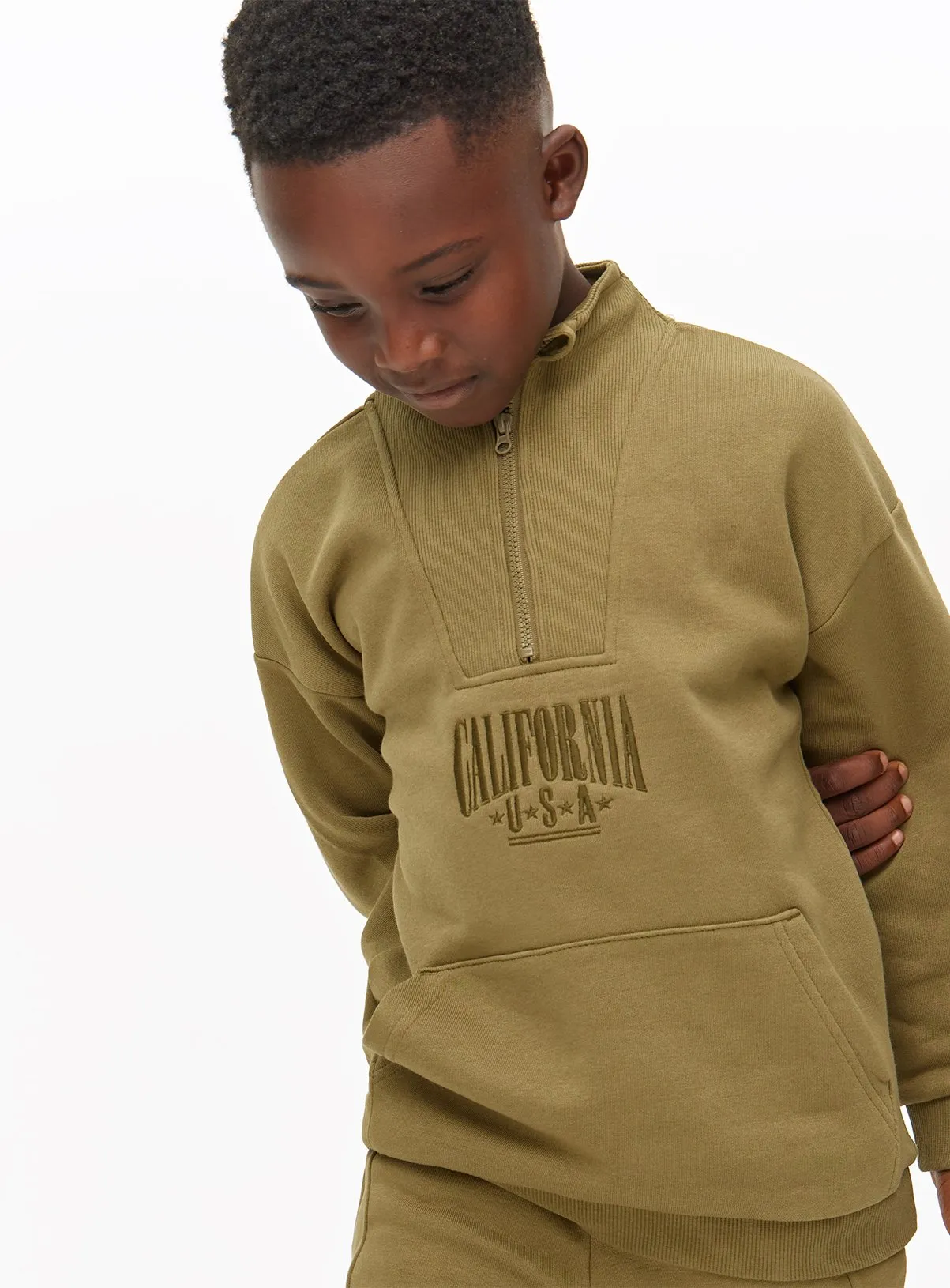 Buy Khaki Sweatshirt & Joggers 9 years | Jumpers and hoodies | Tu