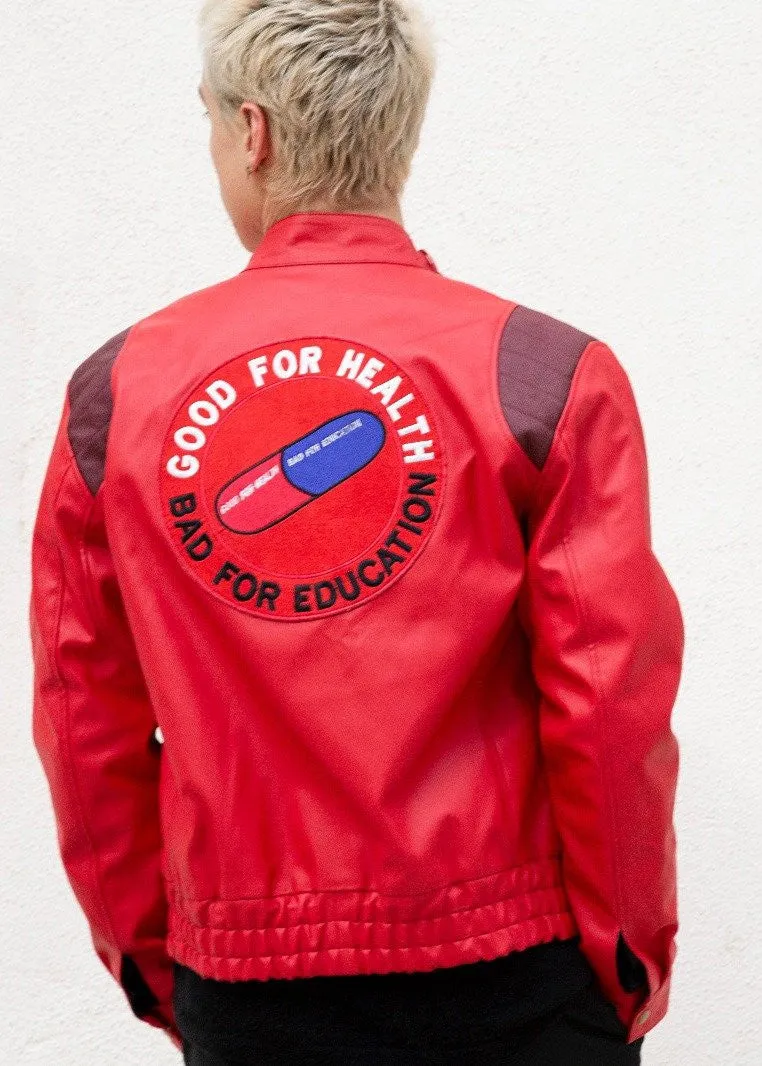 Buy Mens Akira Kaneda Red Leather Biker Jacket | LucaJackets