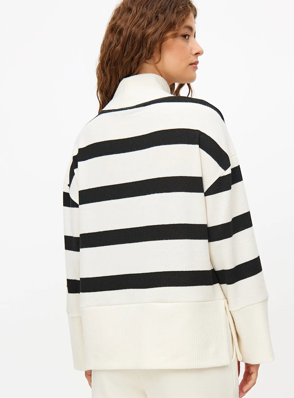 Buy Monochrome Stripe High Neck Jumper XXL | Hoodies and sweatshirts | Tu