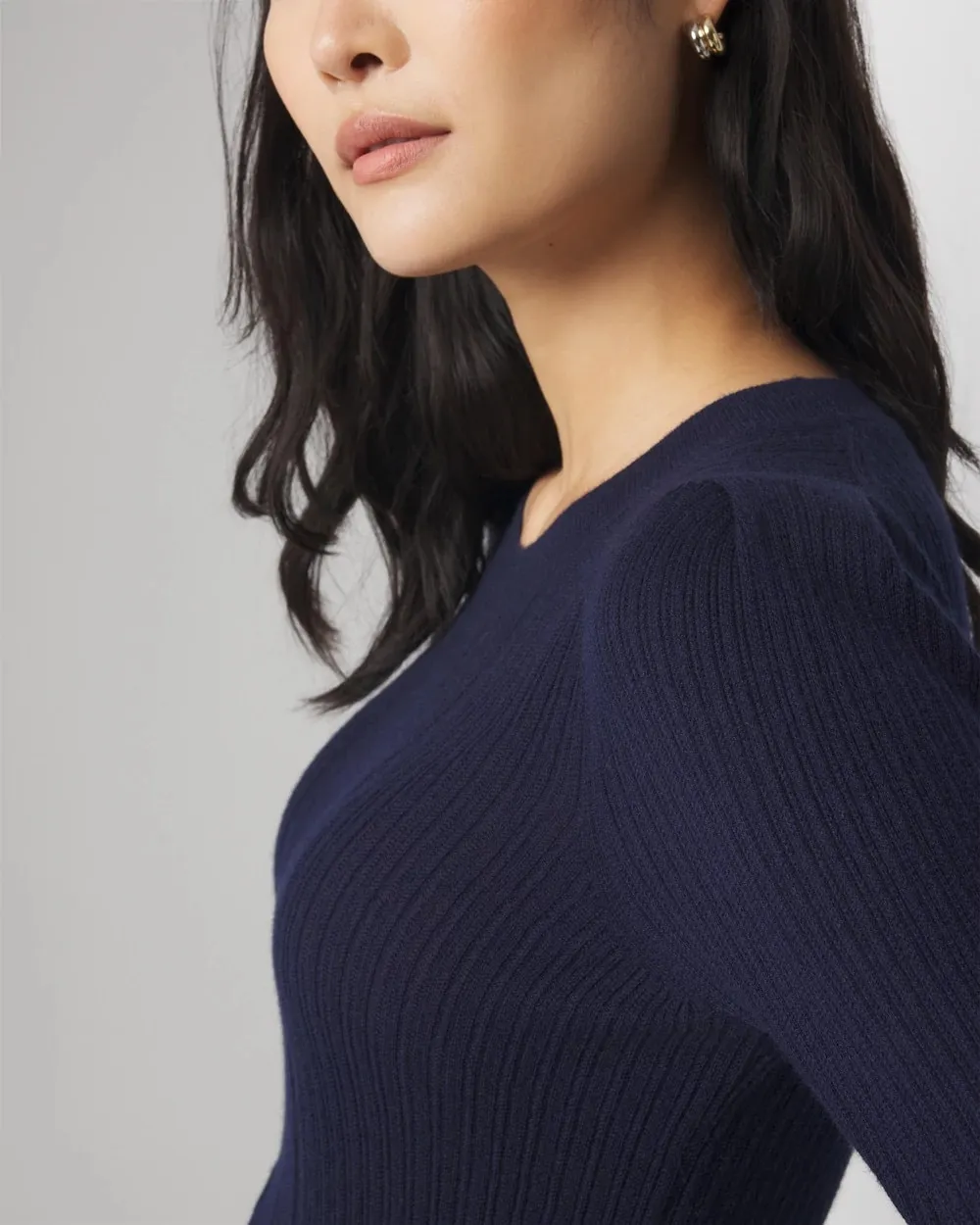 Cashmere Blend Crewneck Sweater