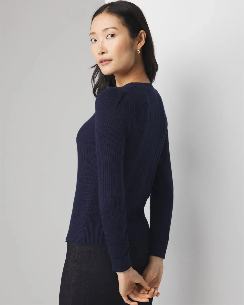 Cashmere Blend Crewneck Sweater