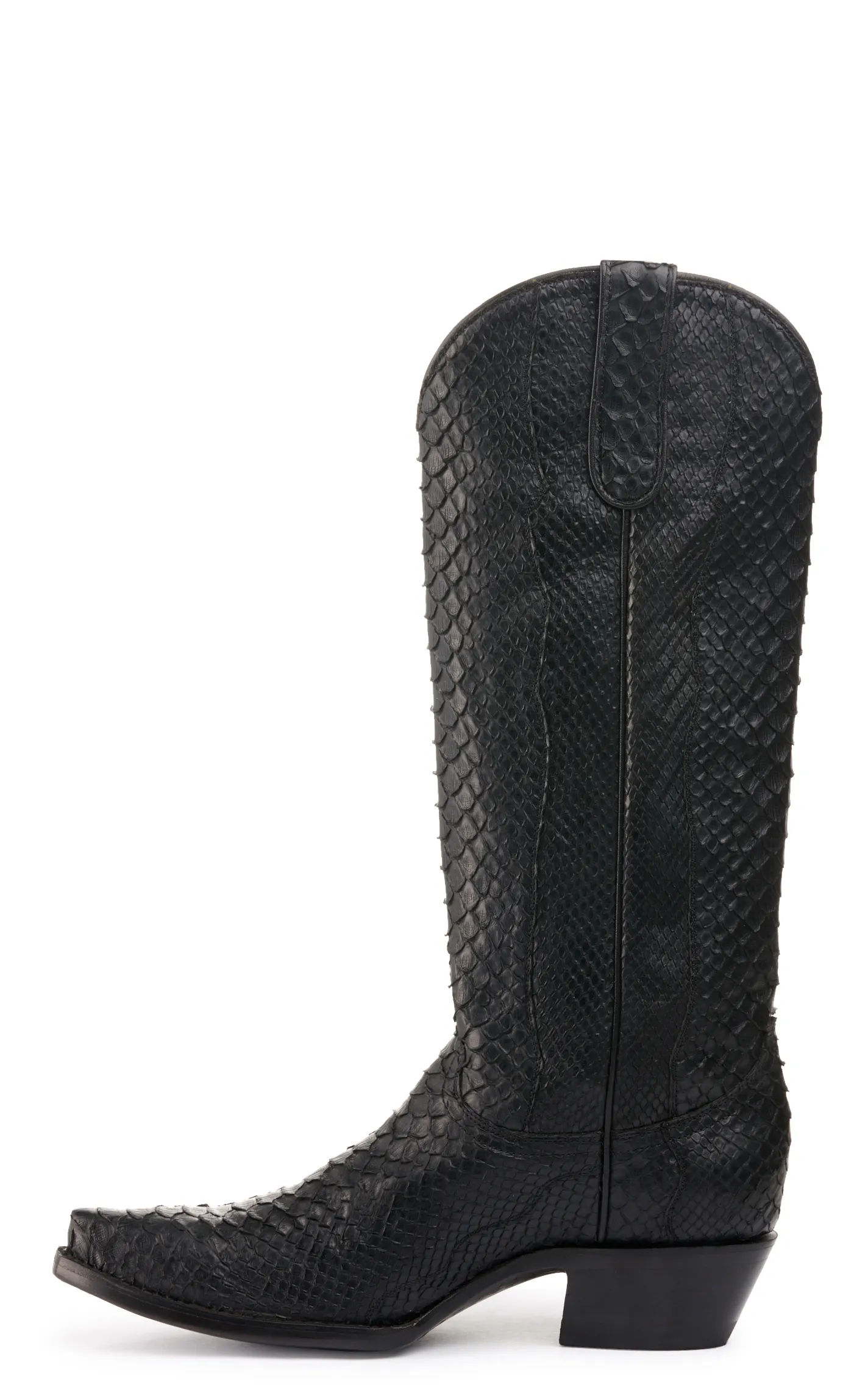 Cavender's by Old Gringo Women's Black Python Snip Toe Exotic Western Boot