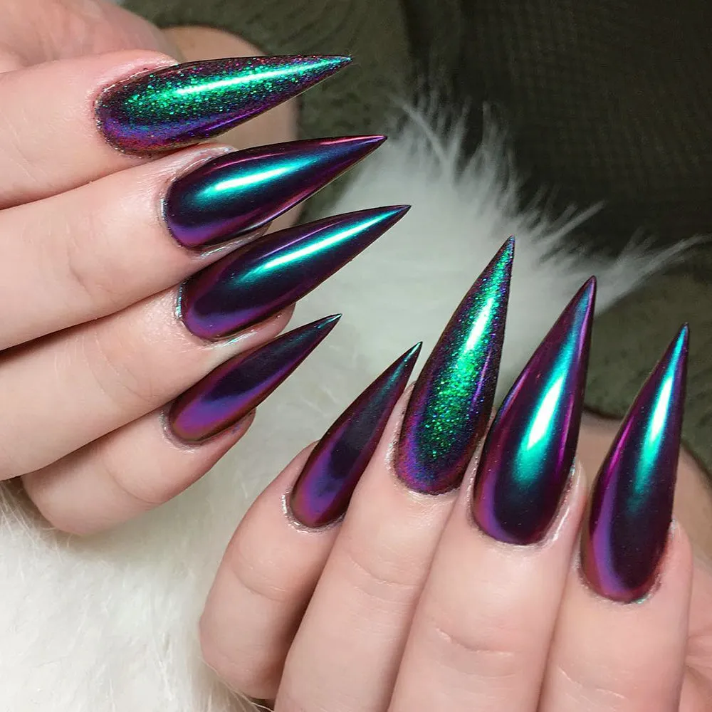 Chameleon Color Shifting Chrome Powder / Artemis Green