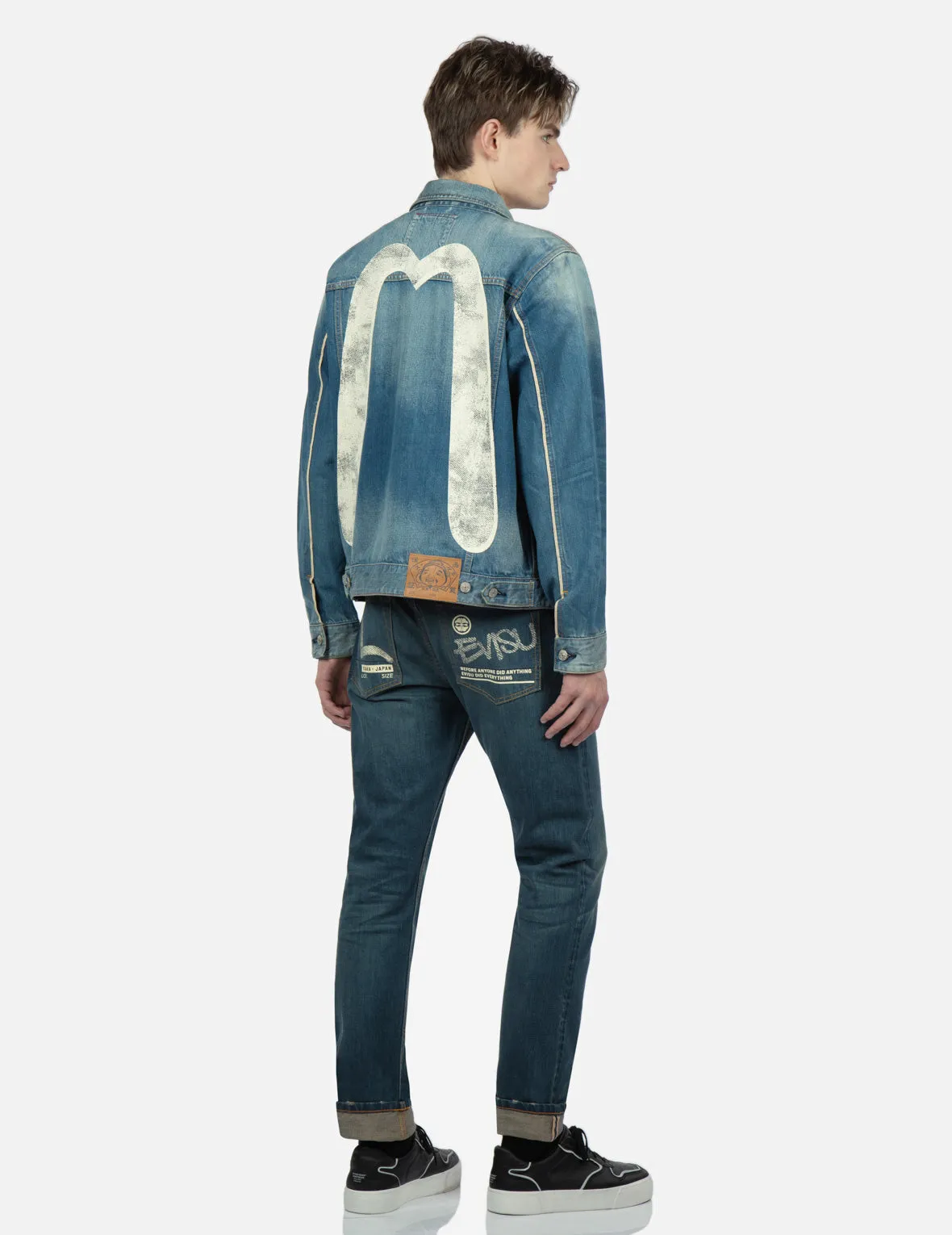 Classic Daicock Print Denim Jacket