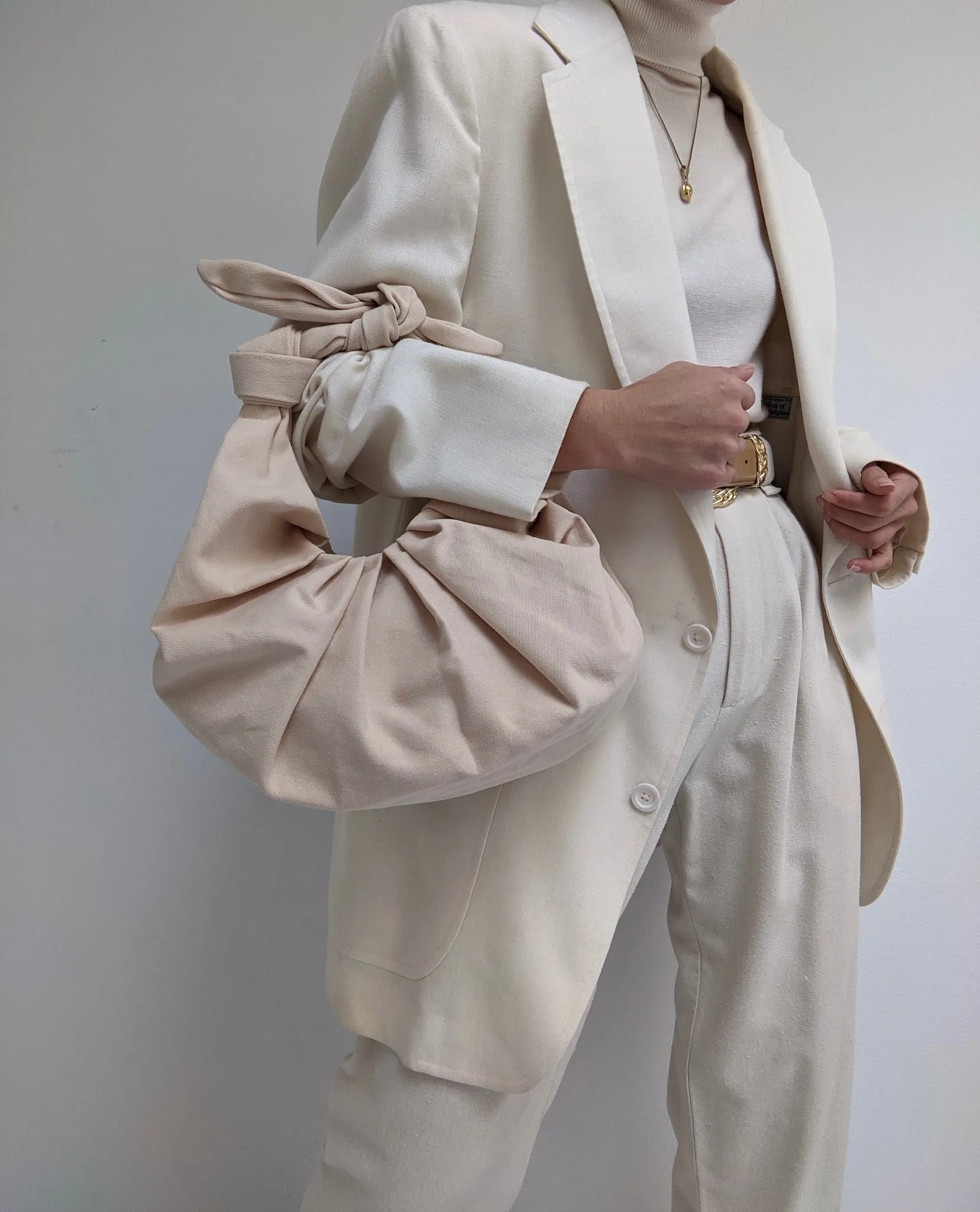 Cotton Kimi Croissant Bag