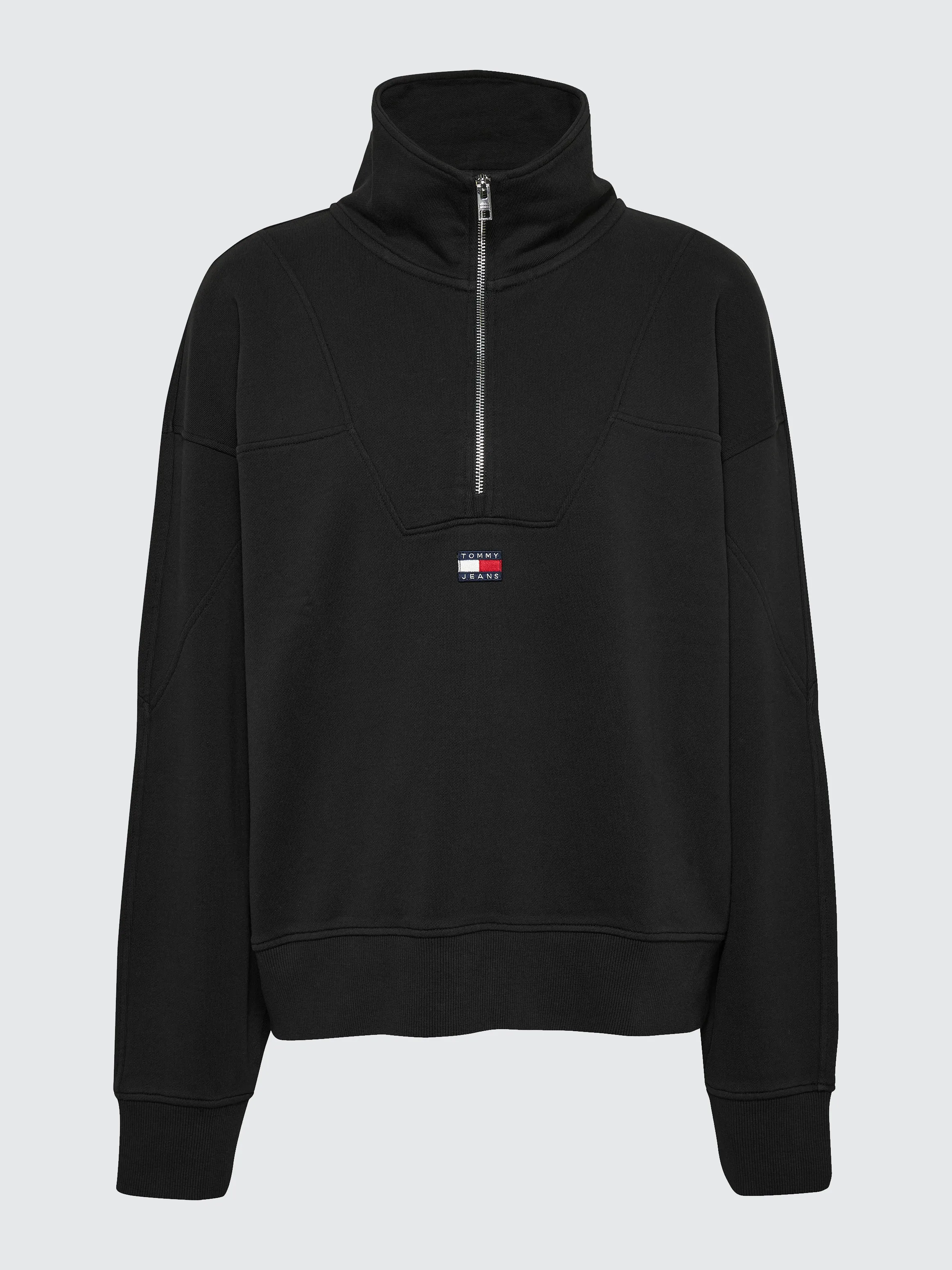 Curve 1/4 Zip Badge Sweater | Sweatshirts & Hoodies | Tommy Jeans