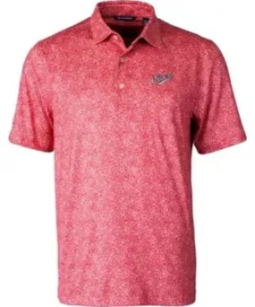 Cutter & Buck Men's NCAA Dayton Flyers Vault Pike Constellation Print Stretch DryTec Polo