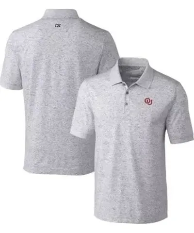 Cutter & Buck Men's NCAA Oklahoma Sooners Vault Advantage Tri-Blend Space Dye Polo