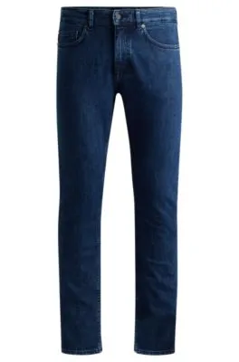 Delaware Slim-fit jeans in dark-blue denim