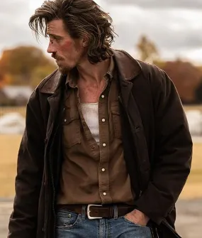 Desperation Road Russell Brown Coat | Garrett Hedlund Coat