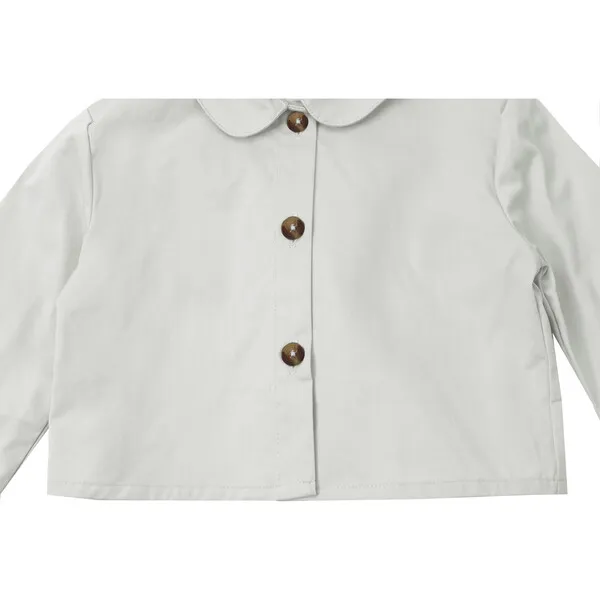 Donsje Amsterdam Noomi Peter Pan Collar 3-Buttoned Jacket, Ecru