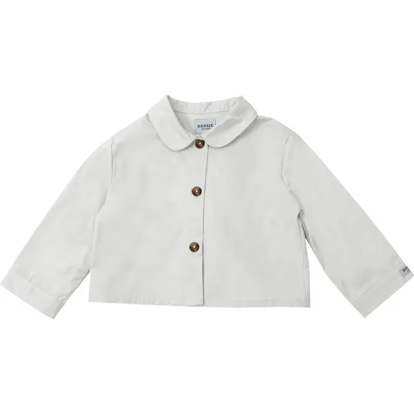 Donsje Amsterdam Noomi Peter Pan Collar 3-Buttoned Jacket, Ecru