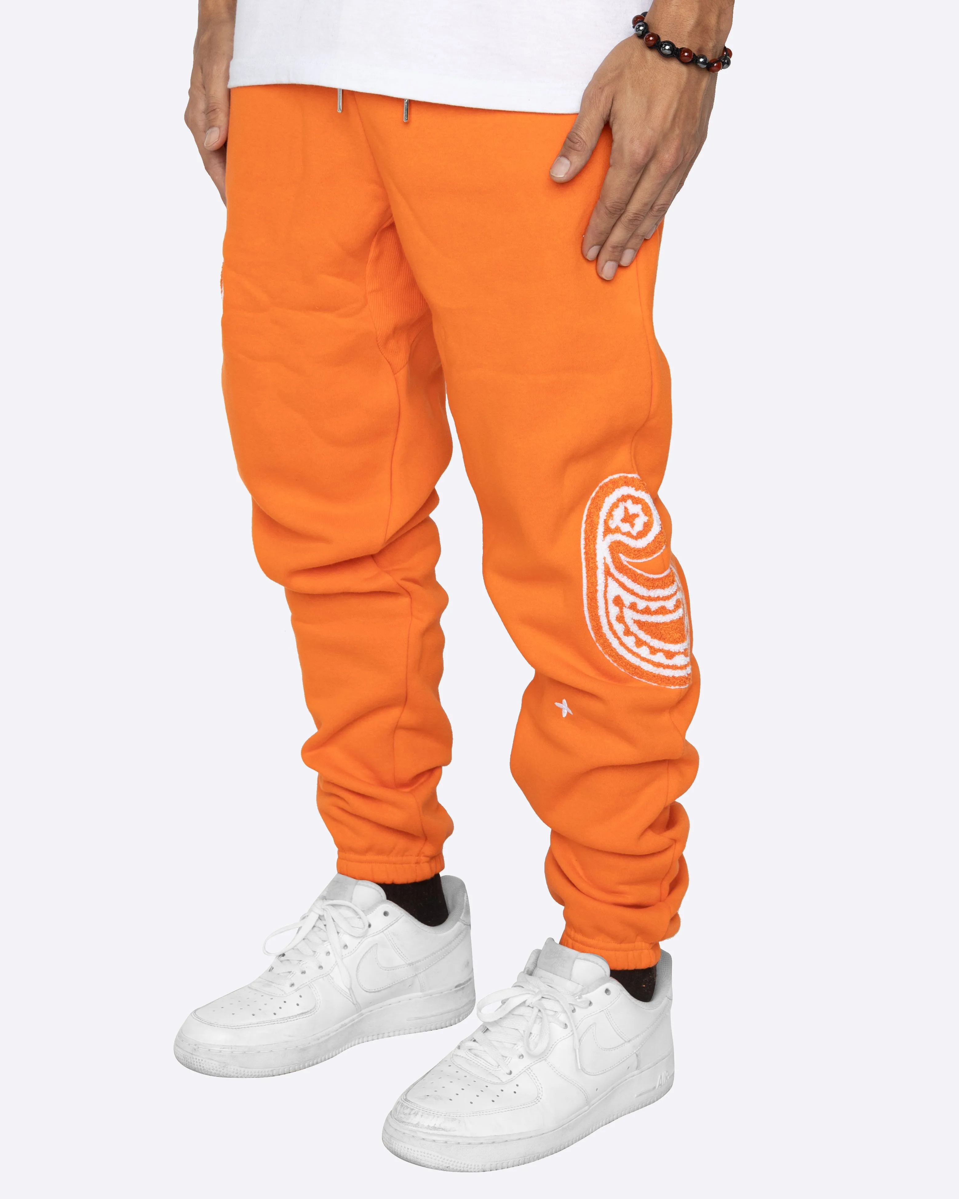 EPTM PAISLEY SWEATPANTS-ORANGE