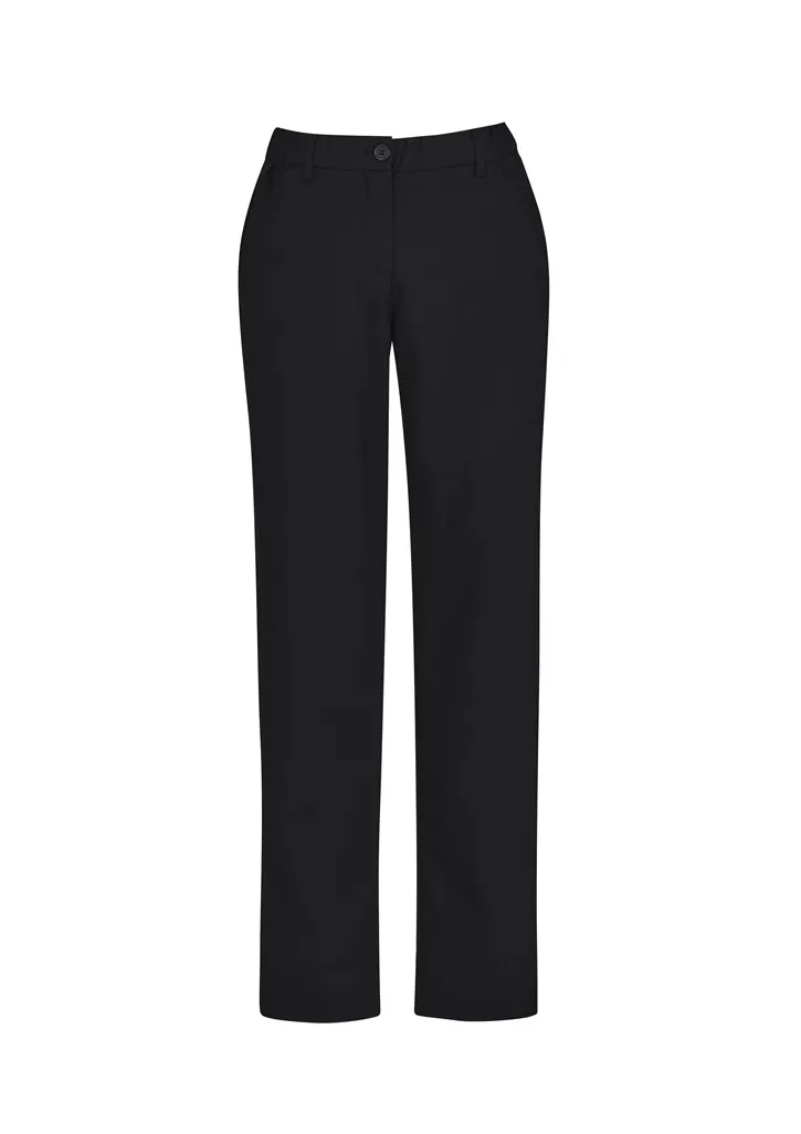 Fashion Biz Comfort Womens Waist Straight Leg Pant