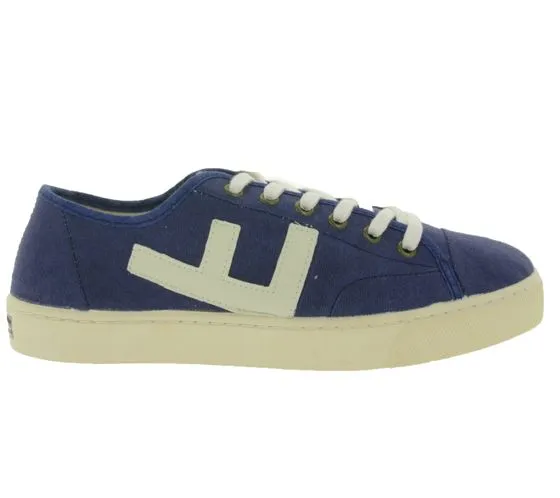 FLAMINGOS LIFE RANCHO NAVY IVORY Sneaker vegane Urlaubs-Schuhe Sneaker mit Kork Made in Spain Blau 