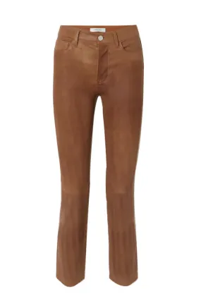 FRAME Le High Straight Leather Pant