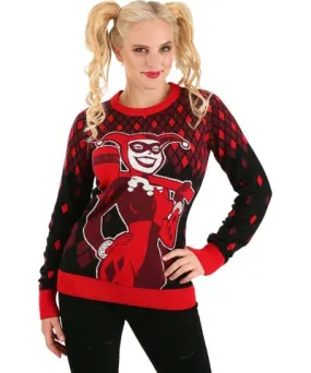 FUN Wear Harley Quinn Hammer Time Ugly Christmas Sweater | Adult Apparel