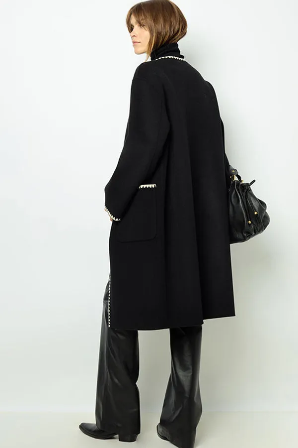 Gerard Darel LILIA TWO TONE MID LENGTH COAT