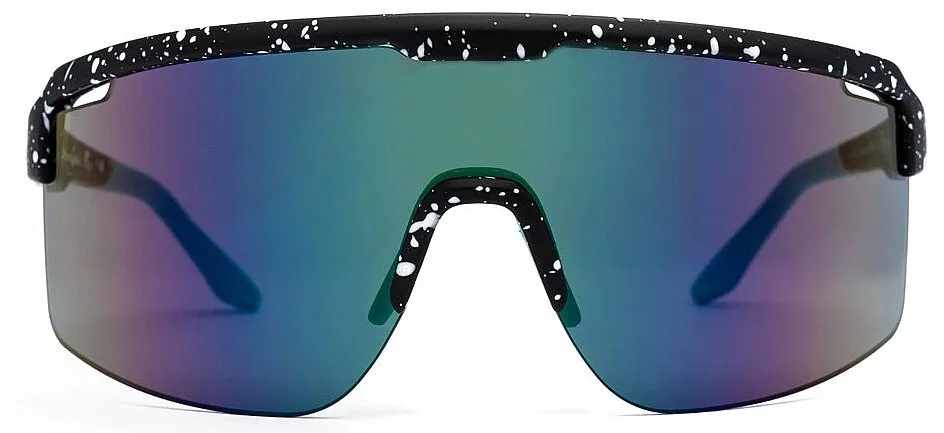 glasses Horsefeathers Scorpio - Black Splash//Mirror Green