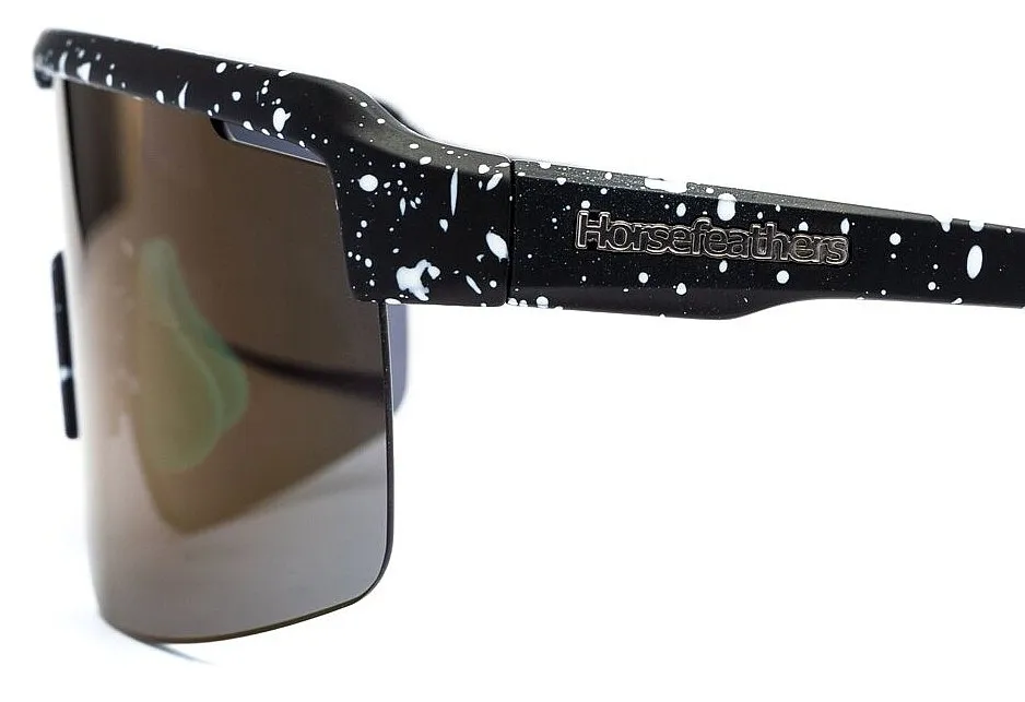 glasses Horsefeathers Scorpio - Black Splash//Mirror Green