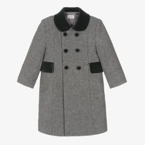 Grey Classic Wool Coat 