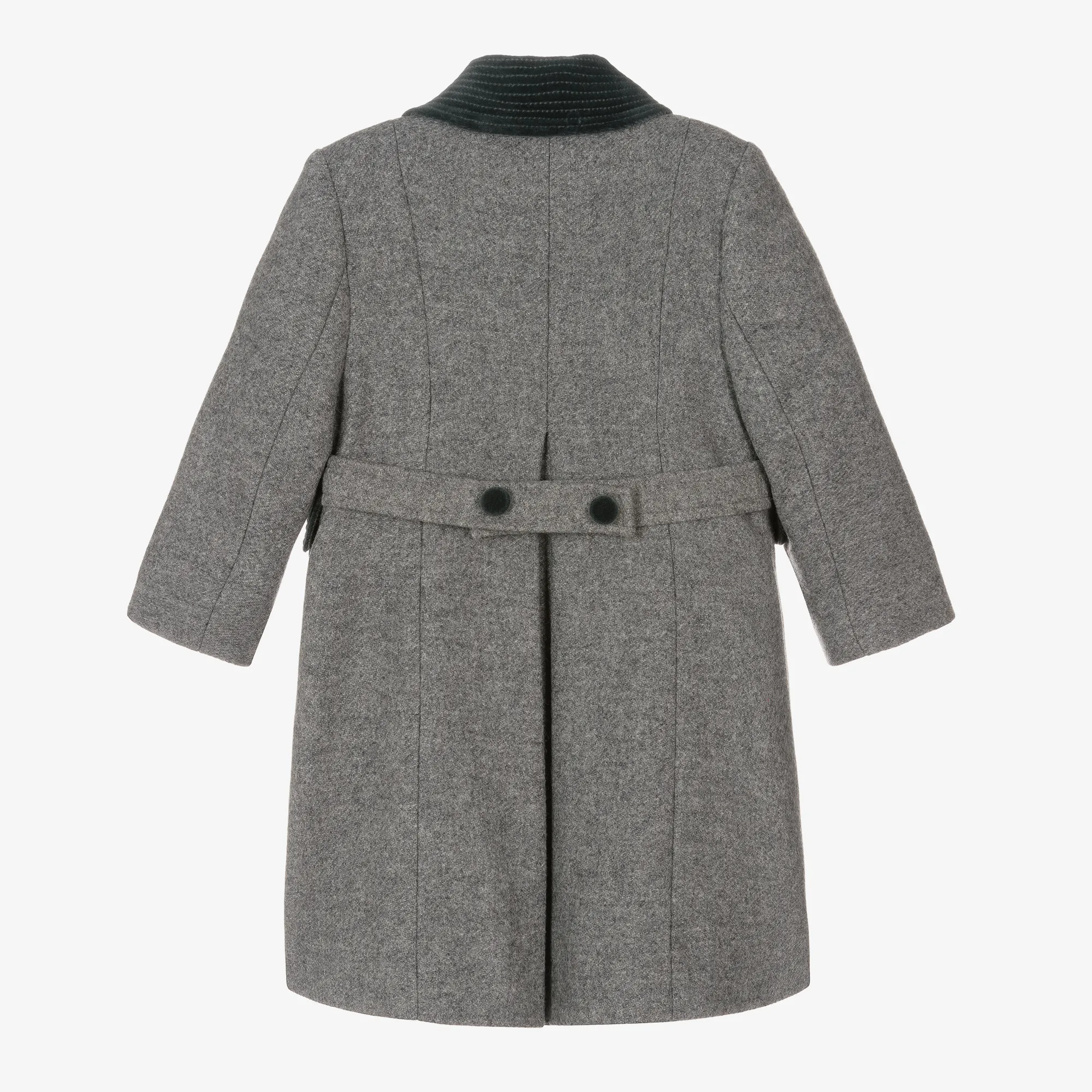 Grey Classic Wool Coat 