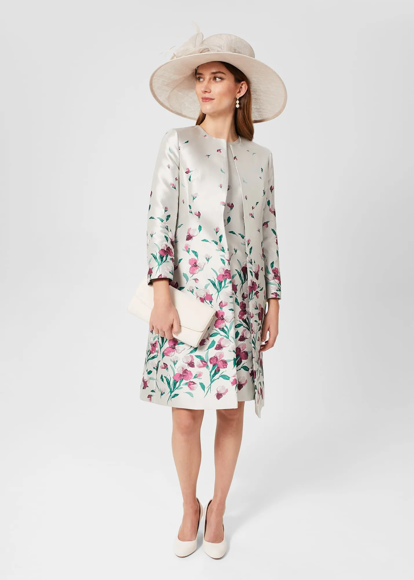 Gwen Floral Jacquard Coat 