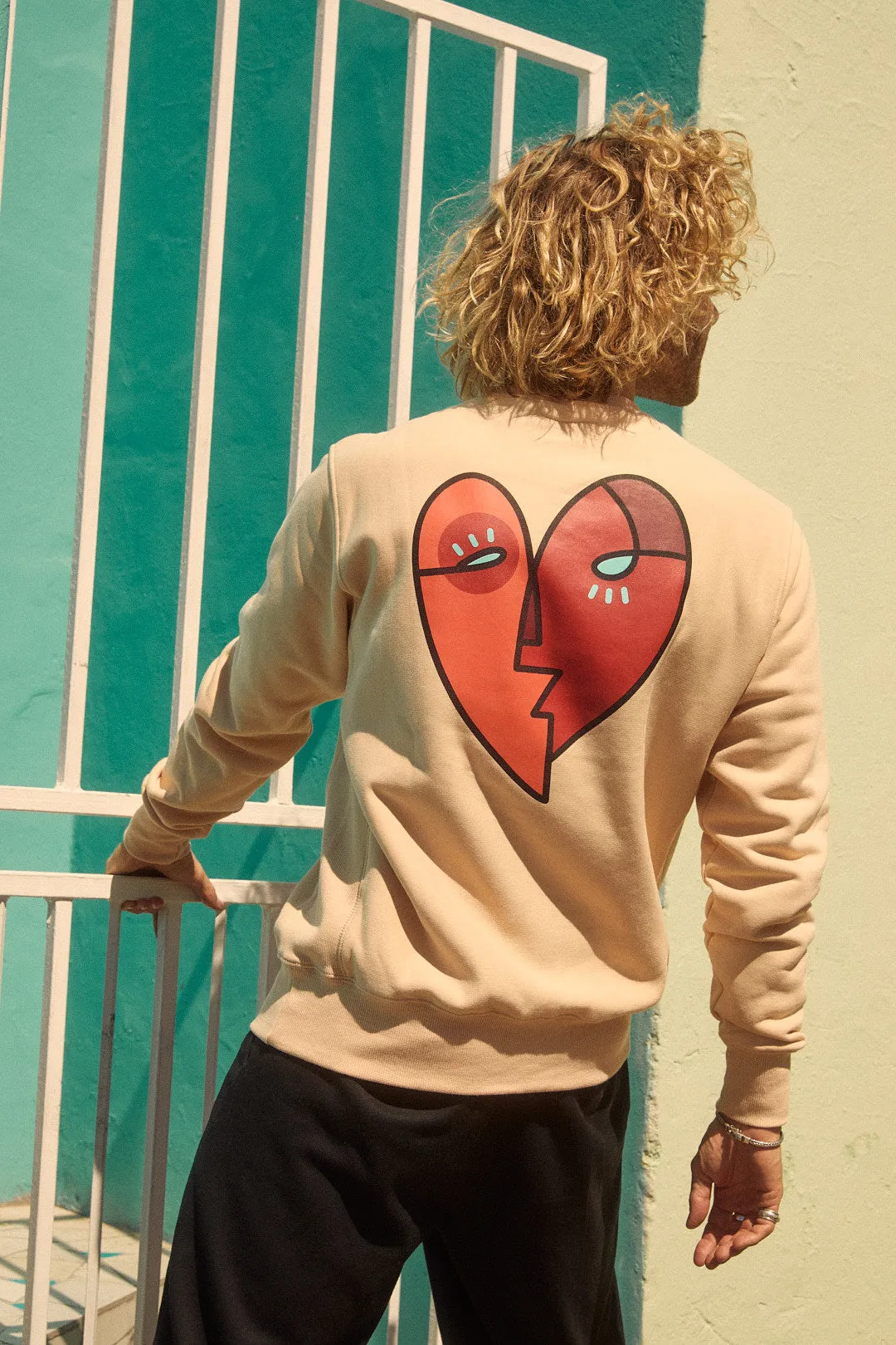 Heart Sweater Chamois