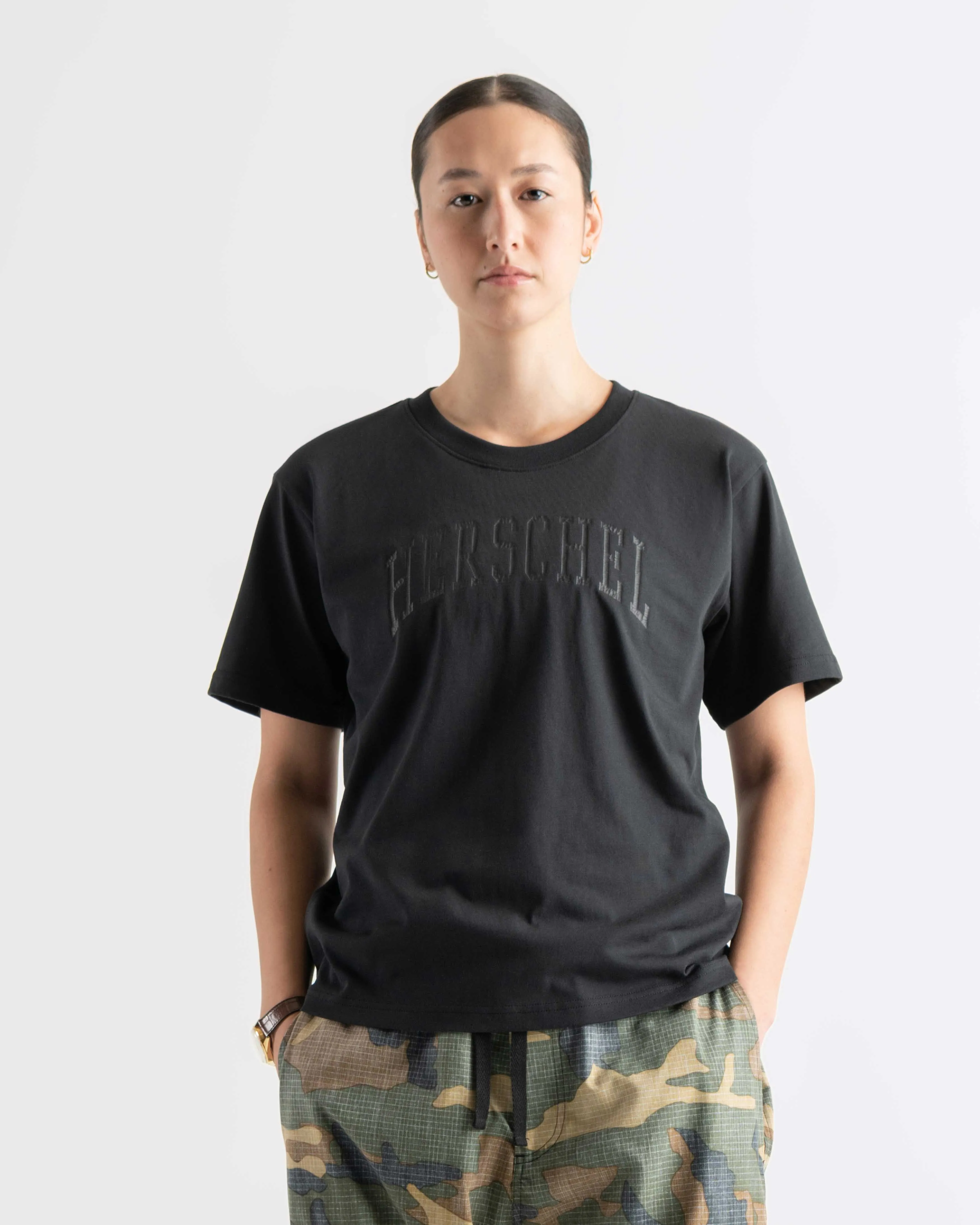 Herschel Mulher Faculty Tee Black/Black Beauty