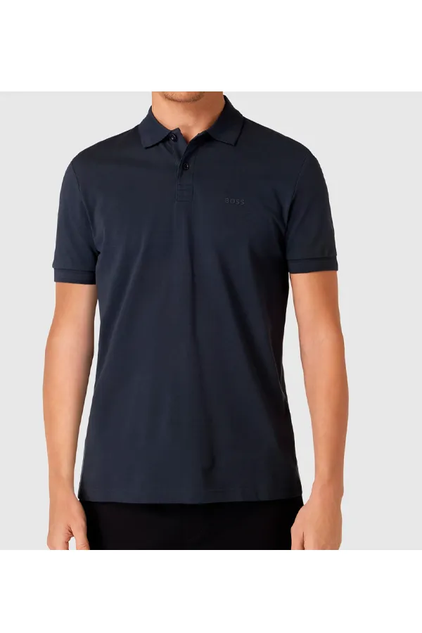 Hugo Boss Pio Logo Polo Navy