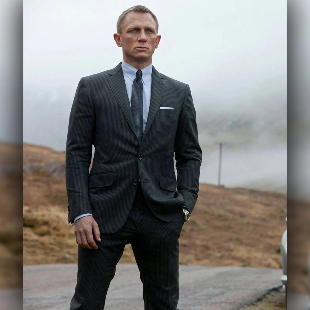 James Bond Charcoal Suit | Daniel Craig 007 Suit