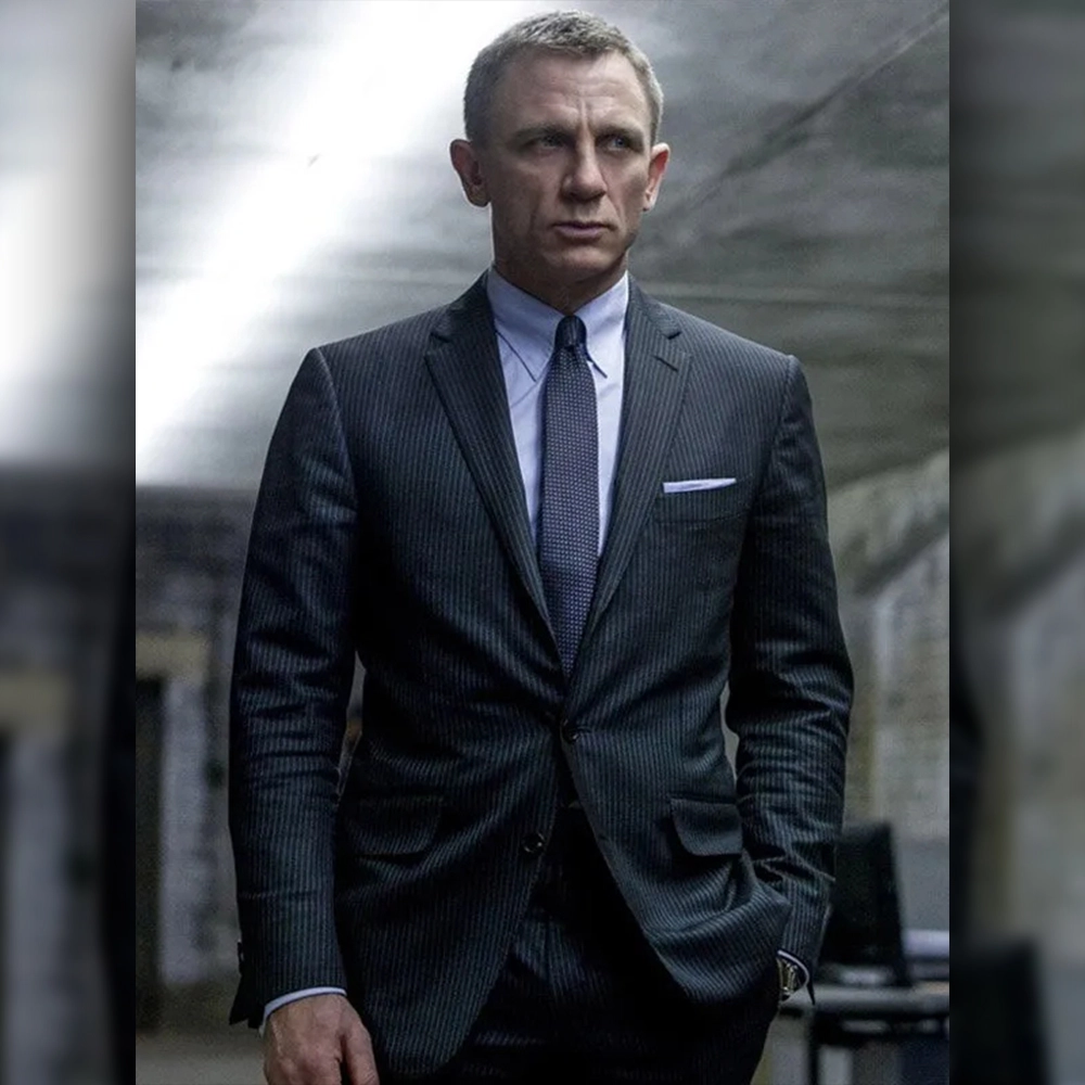 James Bond Charcoal Suit | Daniel Craig 007 Suit