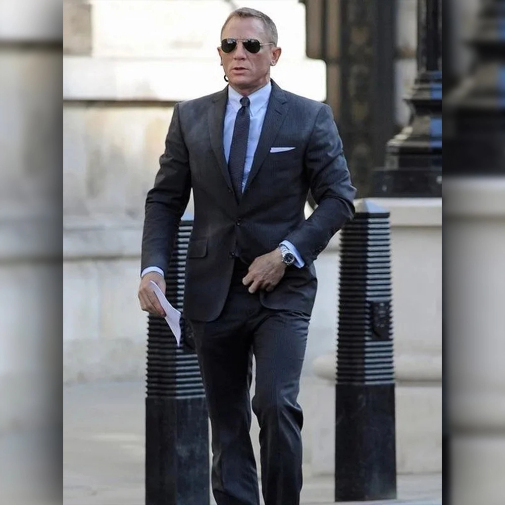 James Bond Charcoal Suit | Daniel Craig 007 Suit