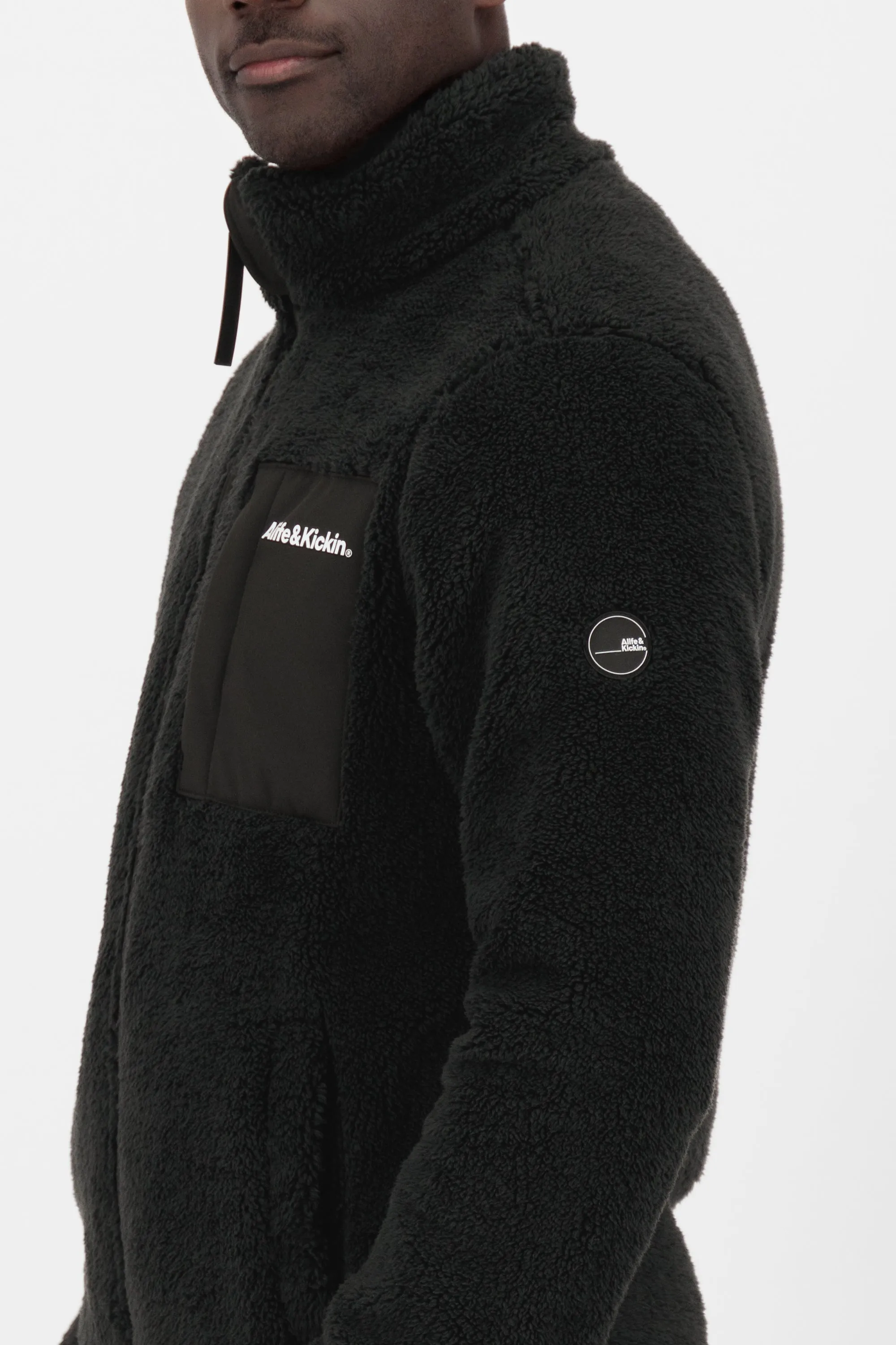 JayAK G Teddy Sweat Jacket  Schwarz