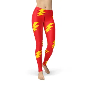 Jean Lightning Bolts Leggings